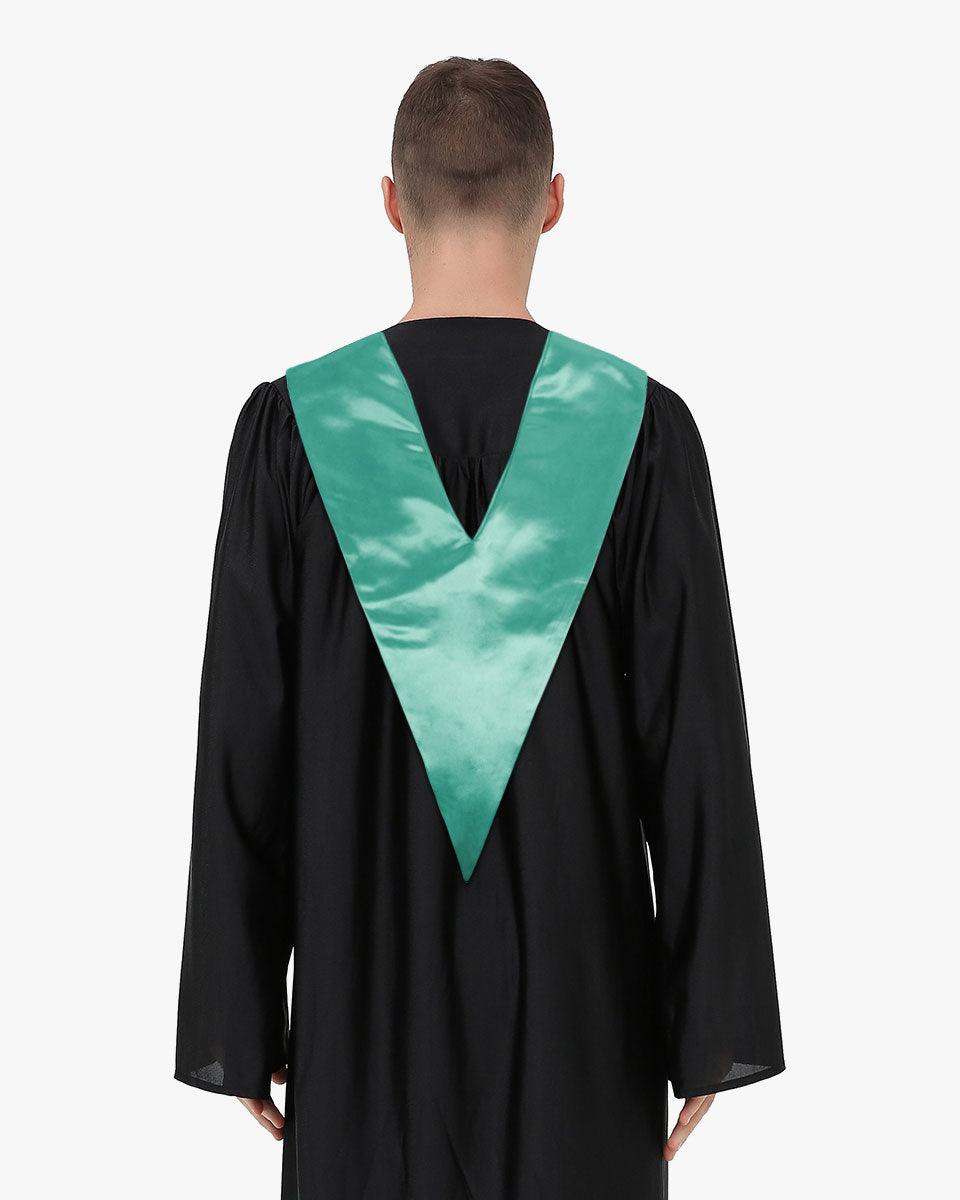 Traditional One Color V Stoles - 10 Colors Available - Graduation Cap&Gown