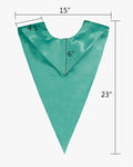 Traditional One Color V Stoles - 10 Colors Available - Graduation Cap&Gown