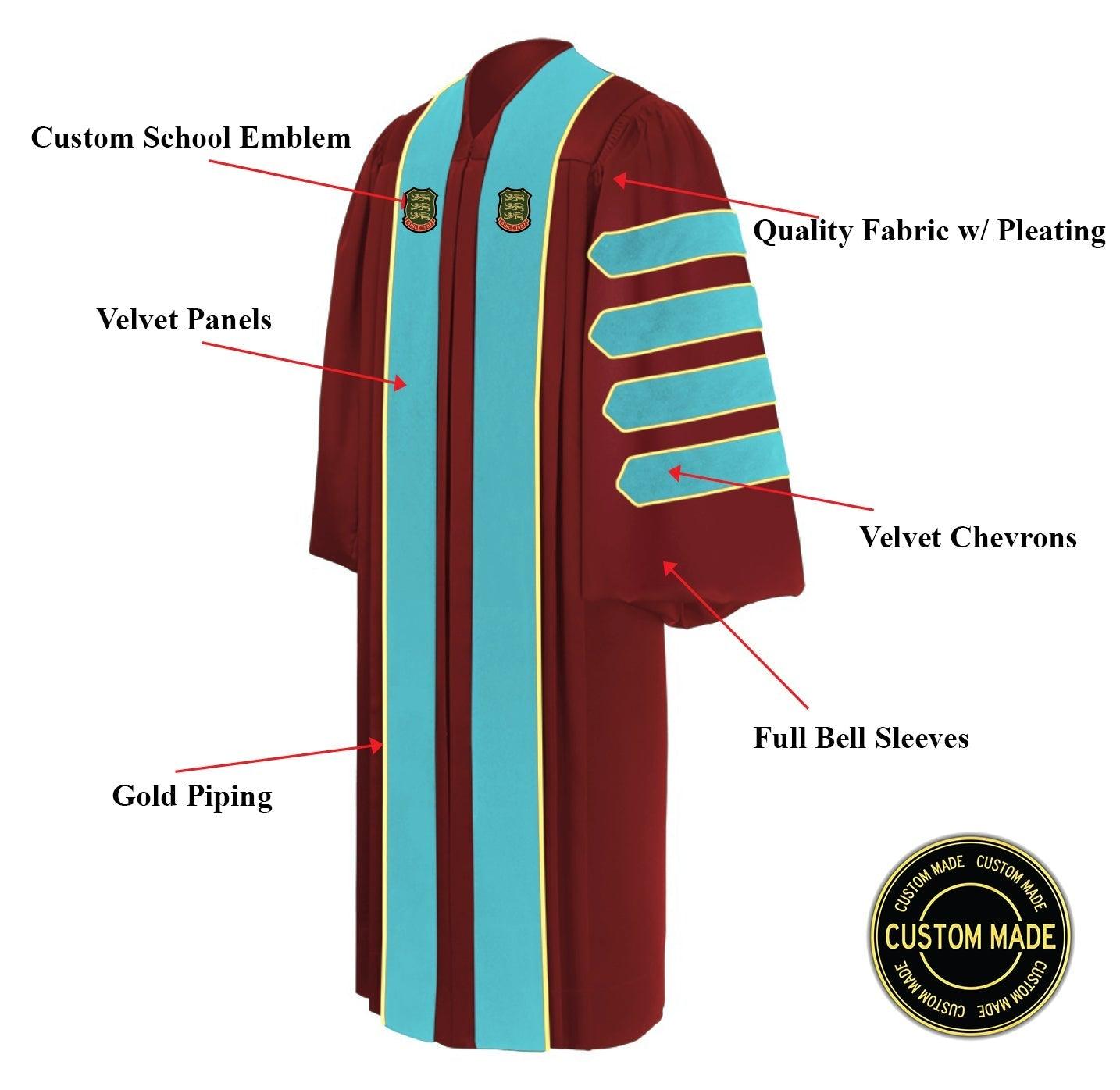Custom Doctorate Gown - Graduation Cap&Gown