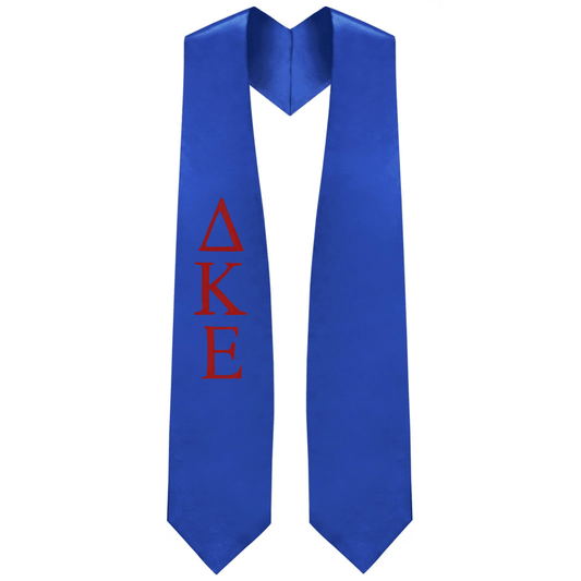 Delta Kappa Epsilon Greek Lettered Stole - Graduation Cap&Gown