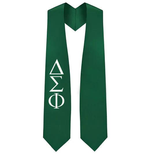 Delta Sigma Phi Greek Lettered Stole - Graduation Cap&Gown