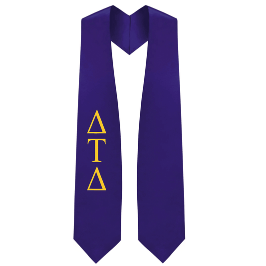 Delta Tau Delta Greek Lettered Stole - Graduation Cap&Gown