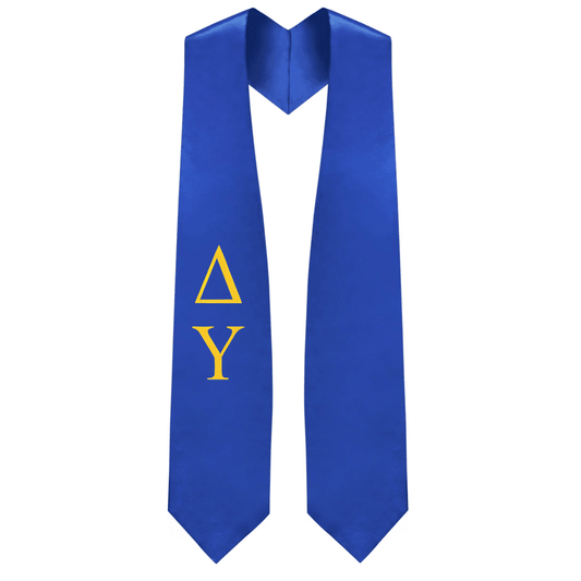 Delta Upsilon Greek Lettered Stole - Graduation Cap&Gown