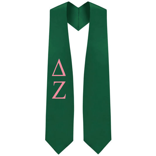 Delta Zeta Greek Lettered Stole - Graduation Cap&Gown
