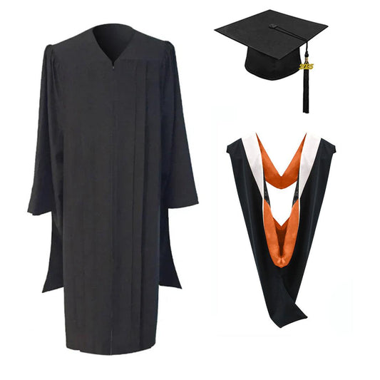 Masters Cap, Gown & Hood Package for Princeton University Graduation - Graduation Cap&Gown