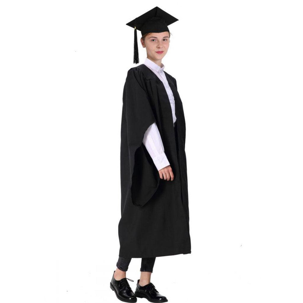 Classic British Bachelor's Degree Graduation Gown Uniform - Graduation Cap&Gown