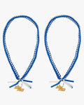 Graduation Braided Ribbon Lei with 2024 Year Charm - Graduation Cap&Gown