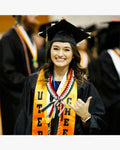Graduation Leis with National Flag Color Ribbon Lei Braided Necklace - Graduation Cap&Gown