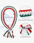 Graduation Leis with National Flag Color Ribbon Lei Braided Necklace - Graduation Cap&Gown