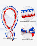 Graduation Leis with National Flag Color Ribbon Lei Braided Necklace - Graduation Cap&Gown