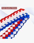 Graduation Leis with National Flag Color Ribbon Lei Braided Necklace - Graduation Cap&Gown