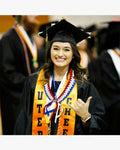 Graduation Leis with National Flag Color Ribbon Lei Braided Necklace - Graduation Cap&Gown