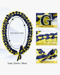 Graduation Leis with 2024 Embroidery Ribbon Lei Braided Necklace - Graduation Cap&Gown