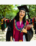 Graduation Leis with 2024 Embroidery Ribbon Lei Braided Necklace - Graduation Cap&Gown