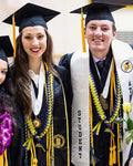 Graduation Braided Ribbon Lei with 2024 Year Charm - Graduation Cap&Gown