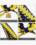 Graduation Braided Ribbon Lei with 2024 Year Charm - Graduation Cap&Gown