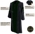 Custom Classic Doctoral Gown and Tam Package - Graduation Cap&Gown