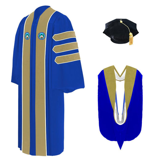 Custom Doctoral Gown, Hood, Tam - Virginia University of Lynchburg - Graduation Cap&Gown