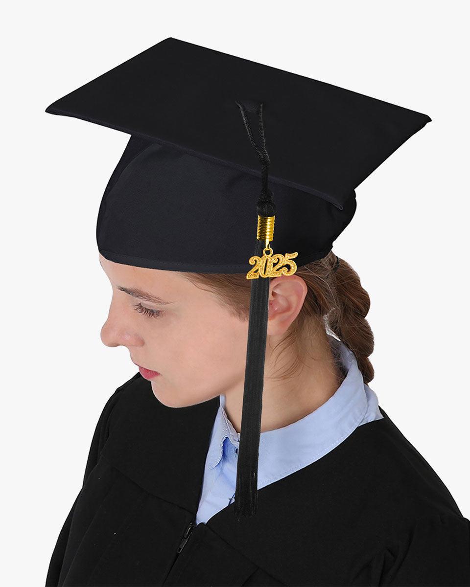 High School Premium Matte Graduation Cap, Gown, Tassel & Imprinted Diploma Cover Package - Graduation Cap&Gown