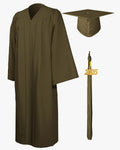 High School Premium Matte Graduation Cap, Gown & Tassel Package - 15 Colors Available - Graduation Cap&Gown
