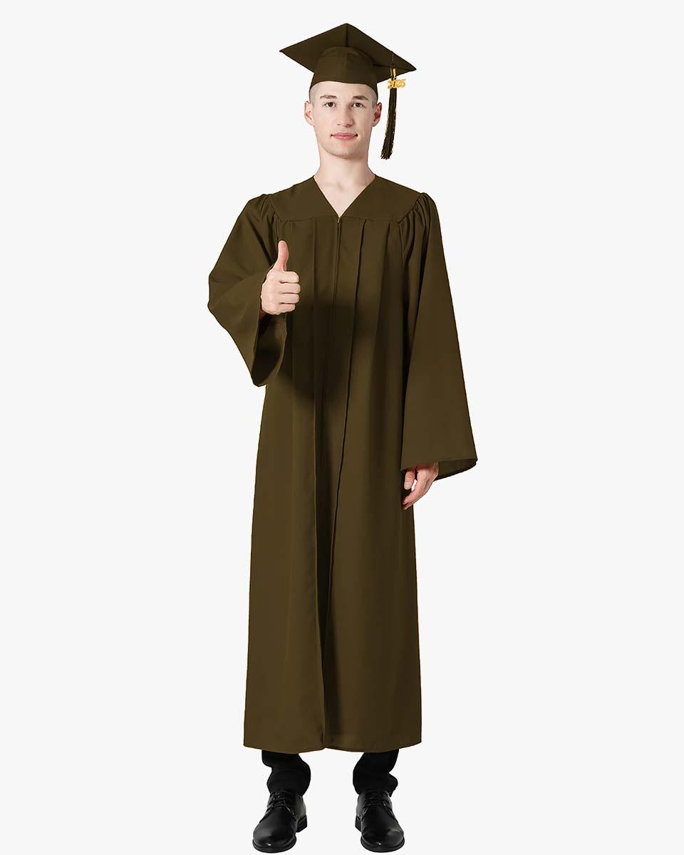 High School Premium Matte Graduation Cap, Gown & Tassel Package - 15 Colors Available - Graduation Cap&Gown