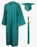 High School Premium Matte Graduation Cap, Gown, Tassel & Imprinted Diploma Cover Package - Graduation Cap&Gown