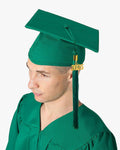 High School Premium Matte Graduation Cap, Gown, Tassel & Imprinted Diploma Cover Package - Graduation Cap&Gown