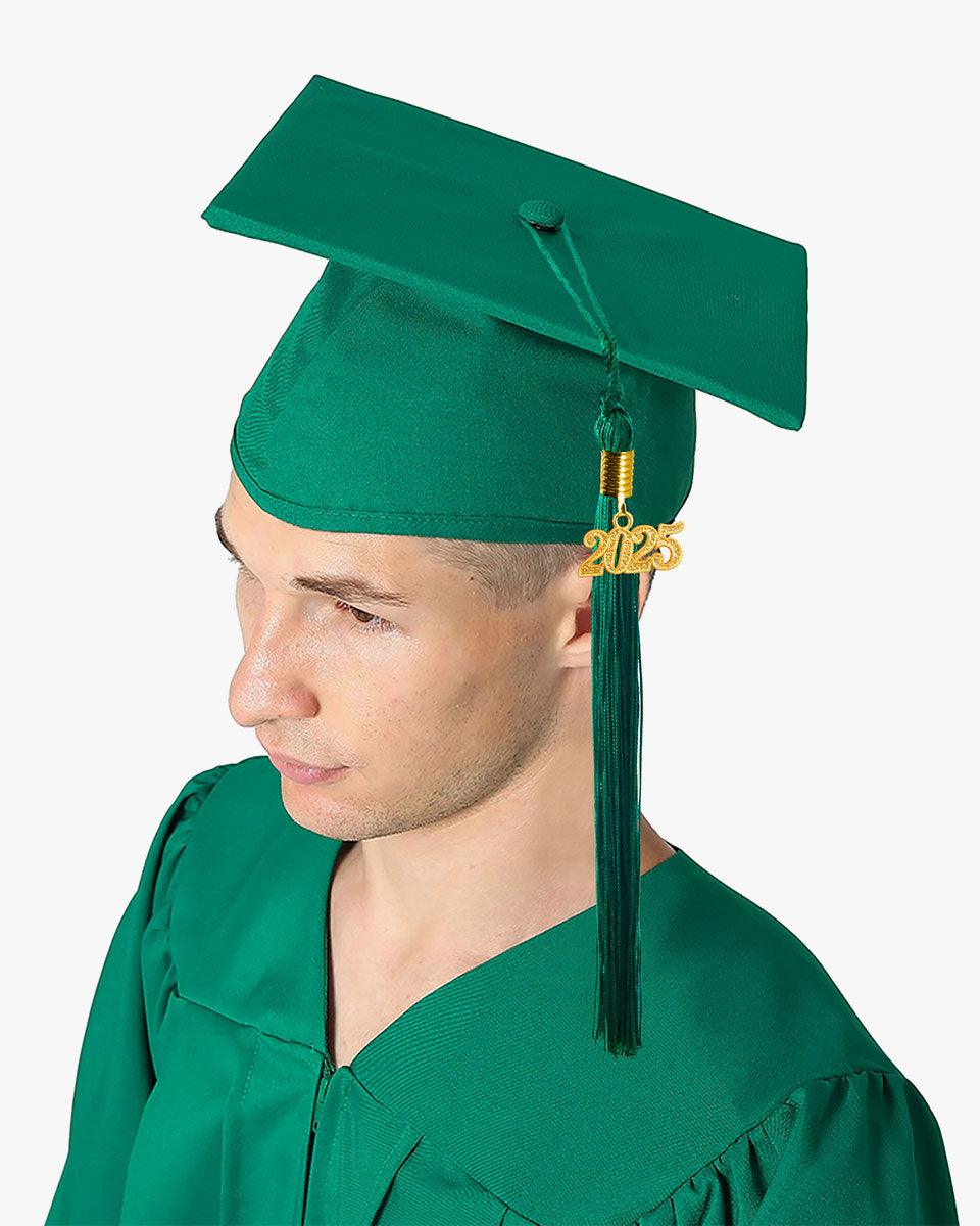 High School Premium Matte Graduation Cap, Gown, Tassel & Imprinted Diploma Cover Package - Graduation Cap&Gown