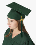 High School Premium Matte Graduation Cap, Gown, Tassel & Imprinted Diploma Cover Package - Graduation Cap&Gown