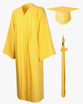 High School Premium Matte Graduation Cap, Gown, Tassel & Imprinted Diploma Cover Package - Graduation Cap&Gown