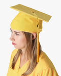 High School Premium Matte Graduation Cap, Gown, Tassel & Imprinted Diploma Cover Package - Graduation Cap&Gown