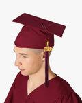High School Premium Matte Graduation Cap, Gown, Tassel & Imprinted Diploma Cover Package - Graduation Cap&Gown