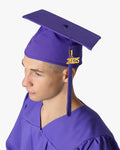 High School Premium Matte Graduation Cap, Gown, Tassel & Imprinted Diploma Cover Package - Graduation Cap&Gown