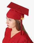 High School Premium Matte Graduation Cap, Gown, Tassel & Imprinted Diploma Cover Package - Graduation Cap&Gown