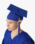 High School Premium Matte Graduation Cap, Gown, Tassel & Imprinted Diploma Cover Package - Graduation Cap&Gown