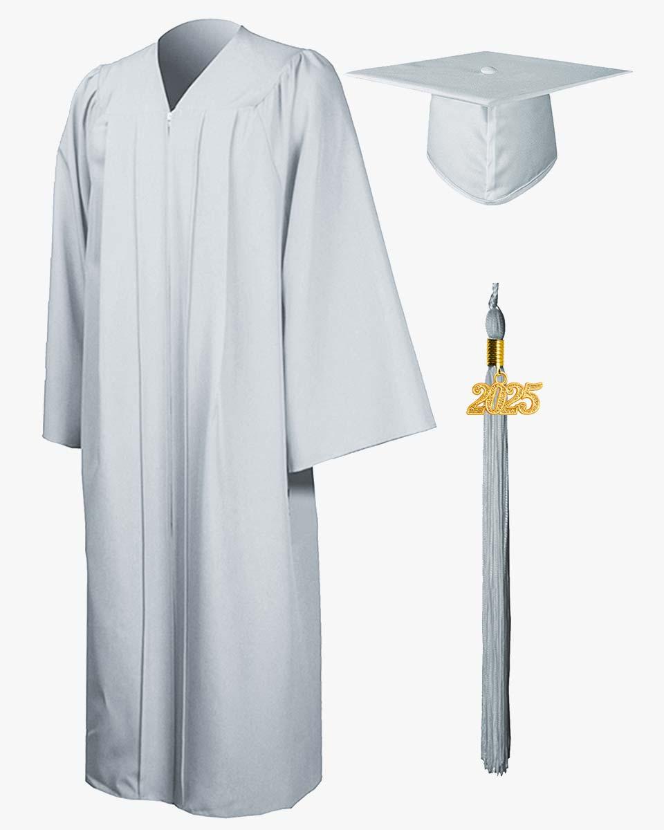 High School Premium Matte Graduation Cap, Gown & Tassel Package - 15 Colors Available - Graduation Cap&Gown