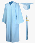 High School Premium Matte Graduation Cap, Gown, Tassel & Imprinted Diploma Cover Package - Graduation Cap&Gown
