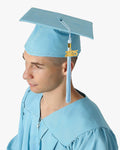 High School Premium Matte Graduation Cap, Gown, Tassel & Imprinted Diploma Cover Package - Graduation Cap&Gown