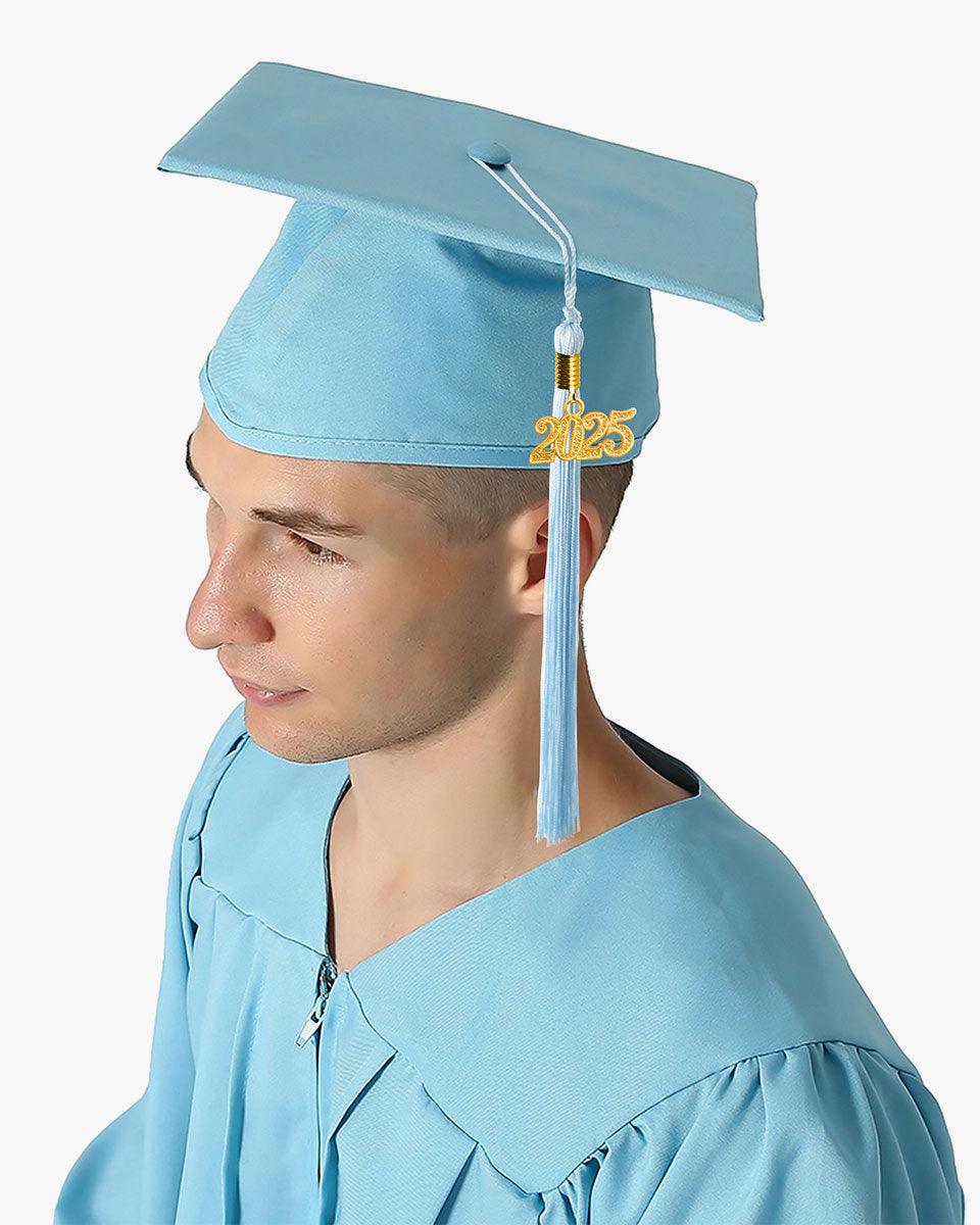 High School Premium Matte Graduation Cap, Gown, Tassel & Imprinted Diploma Cover Package - Graduation Cap&Gown