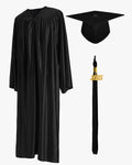 High School Economy Shiny Graduation Cap,Gown & Tassel Package - 13 Colors Available - Graduation Cap&Gown