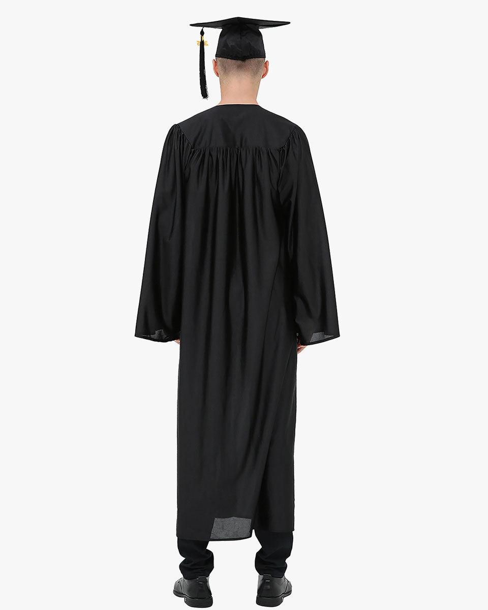 High School Economy Shiny Graduation Cap,Gown & Tassel Package - 13 Colors Available - Graduation Cap&Gown