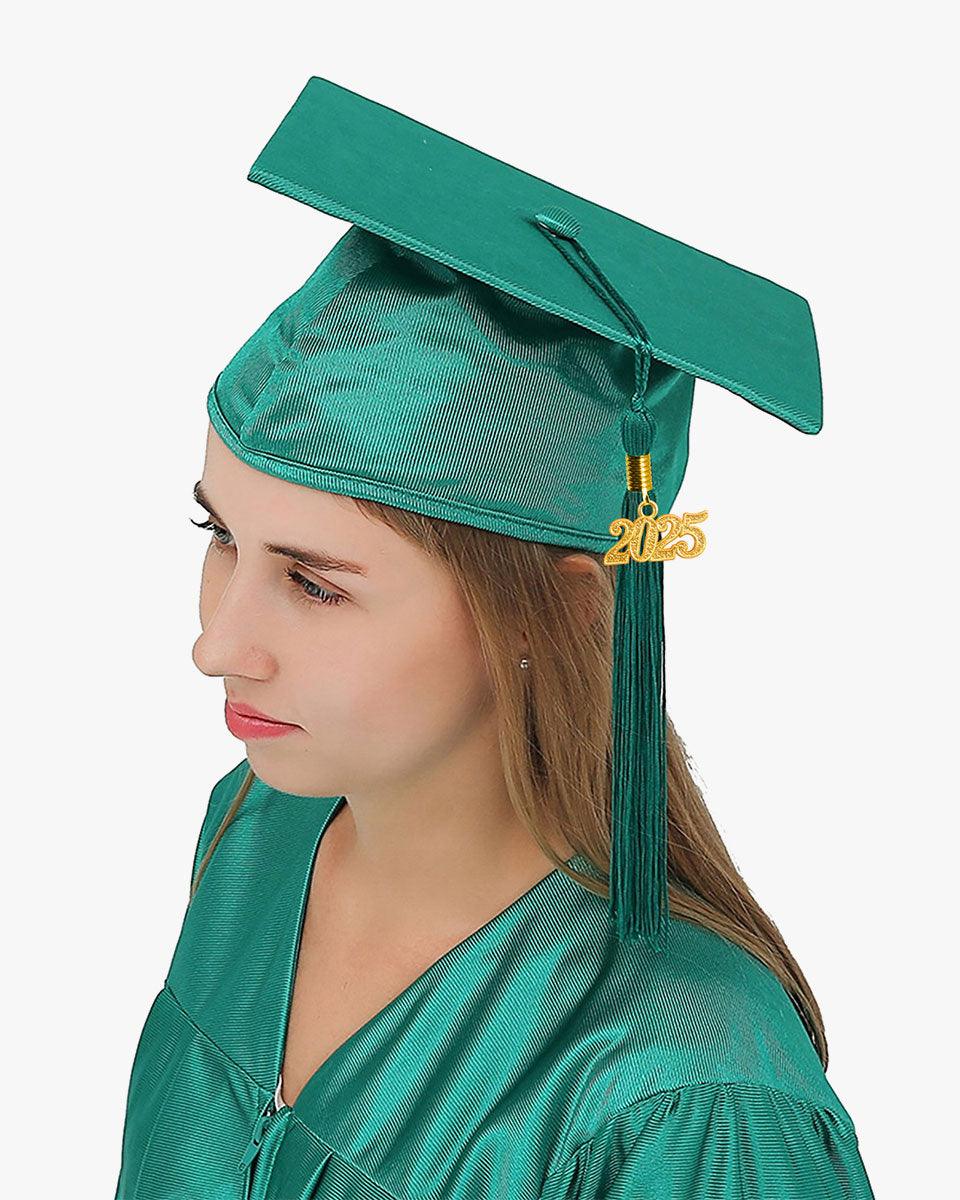 High School Economy Shiny Graduation Cap,Gown & Tassel Package - 13 Colors Available - Graduation Cap&Gown