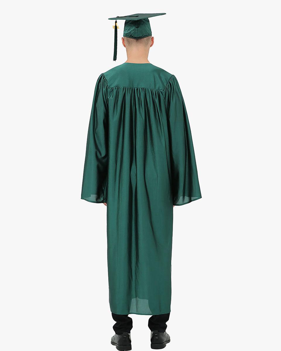 High School Economy Shiny Graduation Cap,Gown & Tassel Package - 13 Colors Available - Graduation Cap&Gown