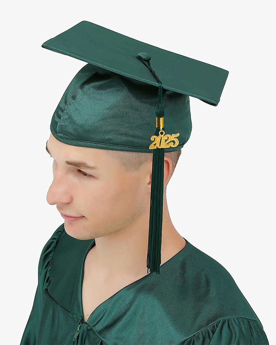 High School Economy Shiny Graduation Cap,Gown & Tassel Package - 13 Colors Available - Graduation Cap&Gown
