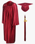 High School Economy Shiny Graduation Cap,Gown & Tassel Package - 13 Colors Available - Graduation Cap&Gown