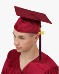 High School Economy Shiny Graduation Cap,Gown & Tassel Package - 13 Colors Available - Graduation Cap&Gown