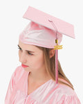 High School Economy Shiny Graduation Cap,Gown & Tassel Package - 13 Colors Available - Graduation Cap&Gown