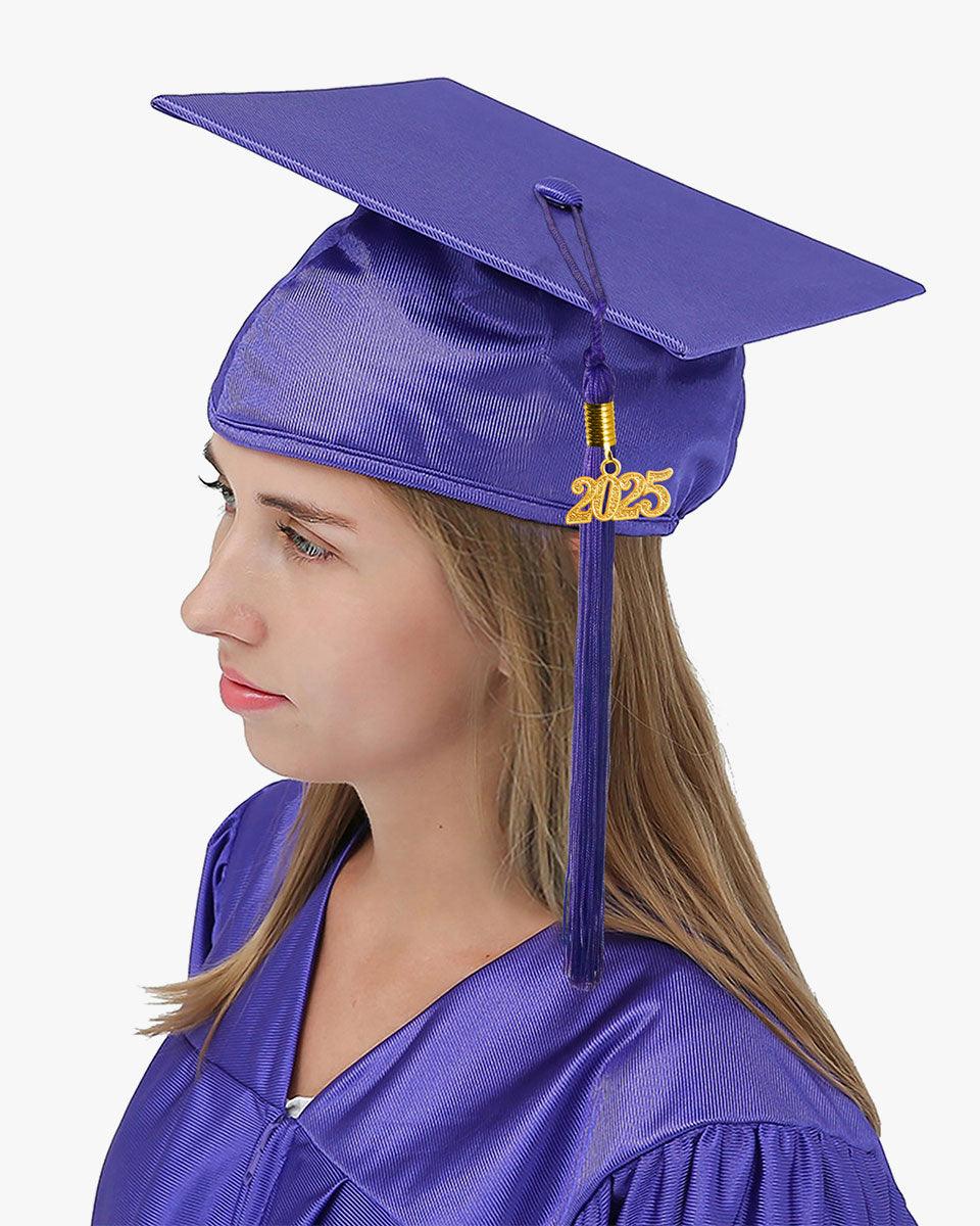 High School Economy Shiny Graduation Cap,Gown & Tassel Package - 13 Colors Available - Graduation Cap&Gown