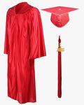 High School Economy Shiny Graduation Cap,Gown & Tassel Package - 13 Colors Available - Graduation Cap&Gown