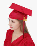 High School Economy Shiny Graduation Cap,Gown & Tassel Package - 13 Colors Available - Graduation Cap&Gown